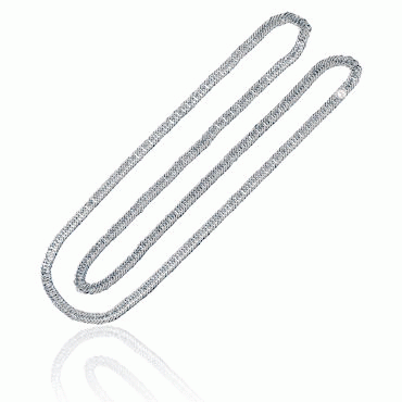 Bunad silver Wide chain oxidized 12 cm long